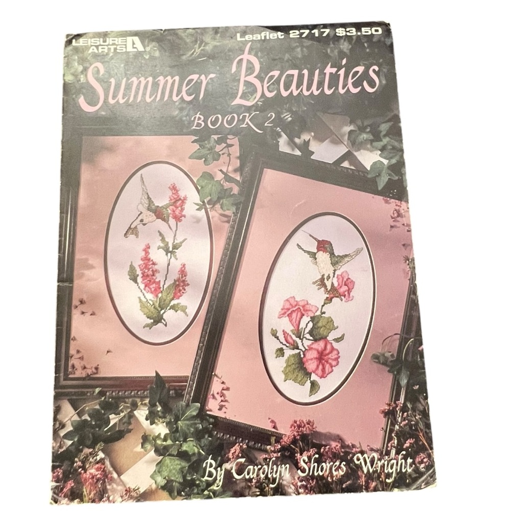 Summer Beauties Hummingbird Floral Leisure‎ Arts Cross Stitch Pattern 2436